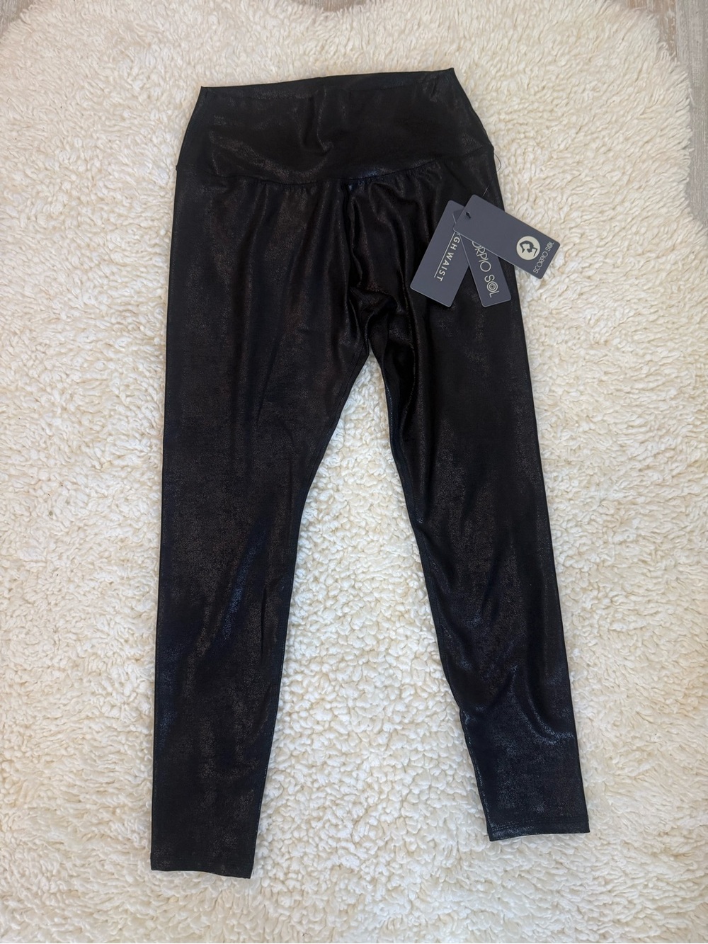 Scorpio Sol Black Shiny Leggings